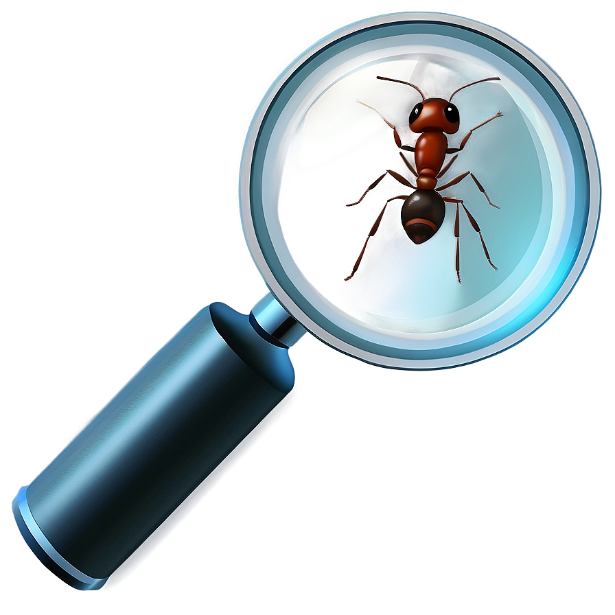 Ant Under Magnifying Glass Png 05242024 PNG Image