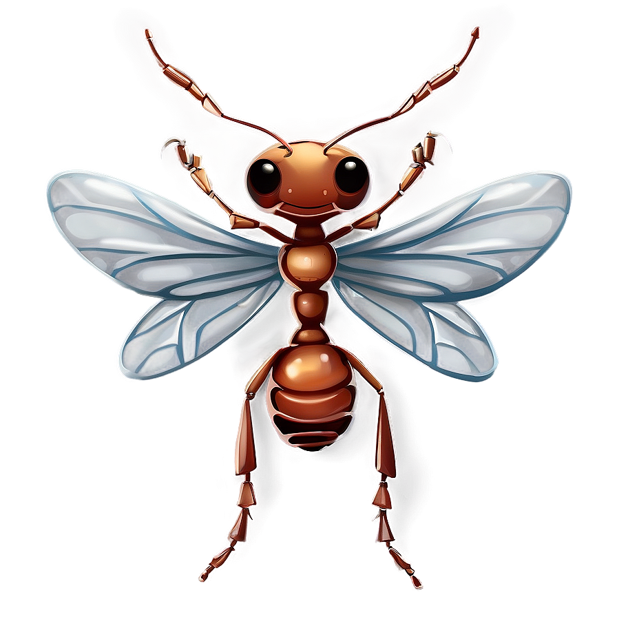 Ant With Wings Drawing Png Nxw53 PNG Image