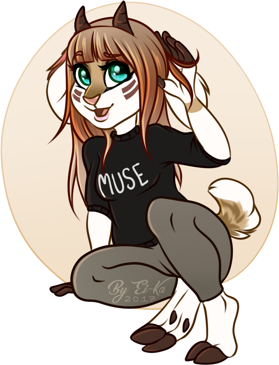 Anthropomorphic Cat Artwork Muse Shirt PNG Image