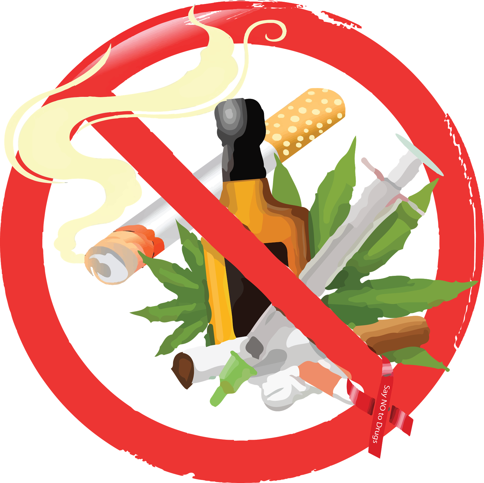 Anti Drug Campaign Graphic PNG Image