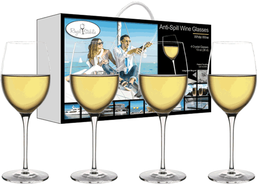 Anti Spill Wine Glasses Advertisement PNG Image