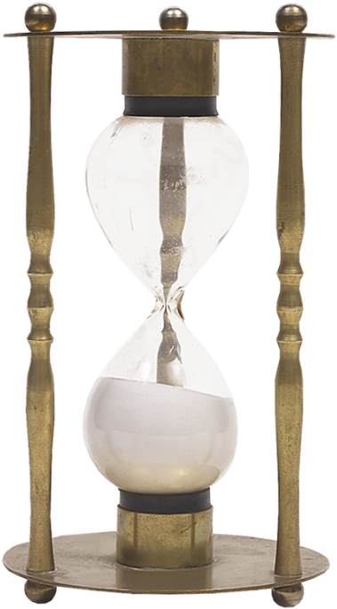 Antique Brass Hourglass PNG Image