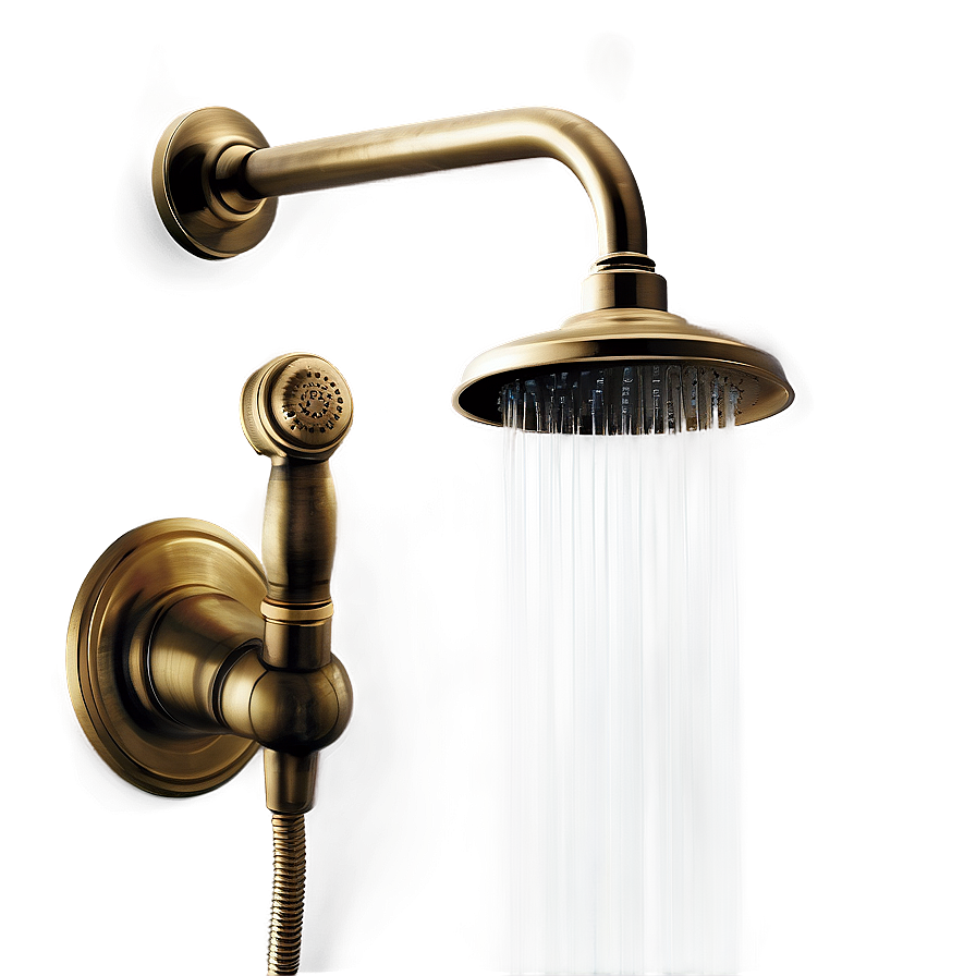 Antique Brass Shower Fixtures Png Snk34 PNG Image