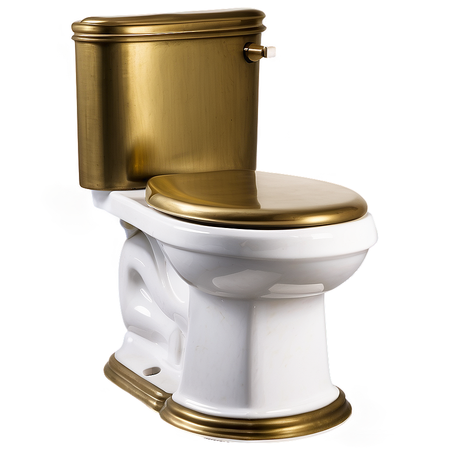 Antique Brass Toilet Png 05042024 PNG Image