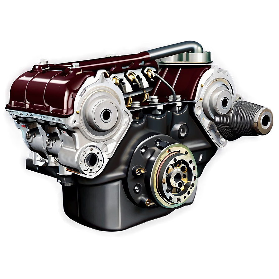 Antique Car Engine Component Png 06132024 PNG Image