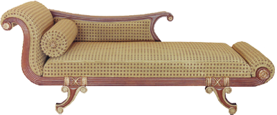 Antique Chaise Lounge Furniture PNG Image