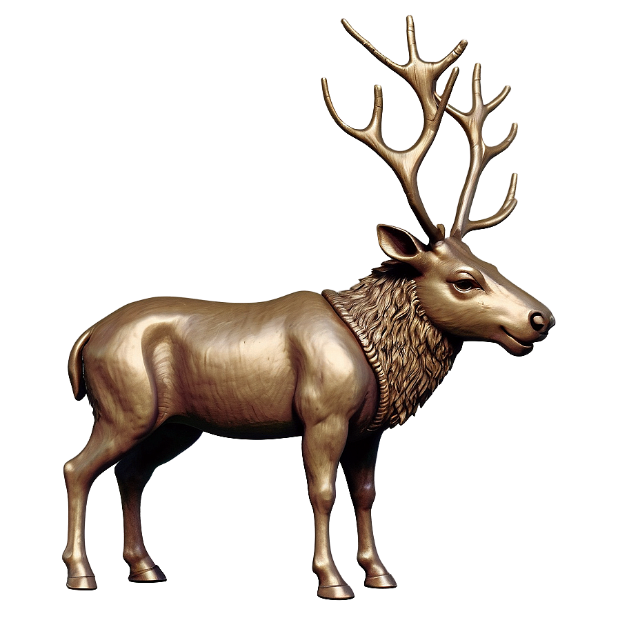 Antique Christmas Reindeer Png Dtq60 PNG Image