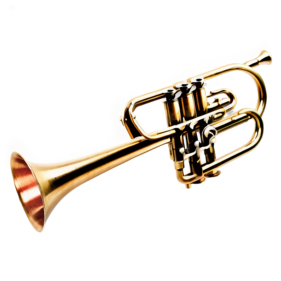 Antique Copper Trumpet Png Gxl24 PNG Image