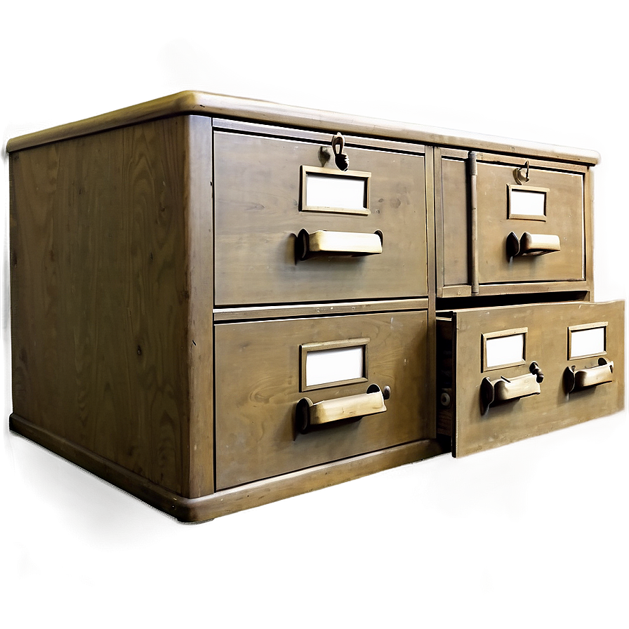 Antique Filing Cabinet Png Hom PNG Image