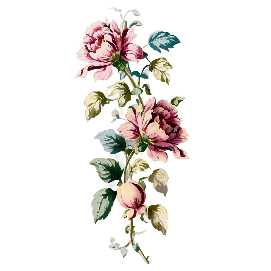 Antique Flower Garland Png 59 PNG Image