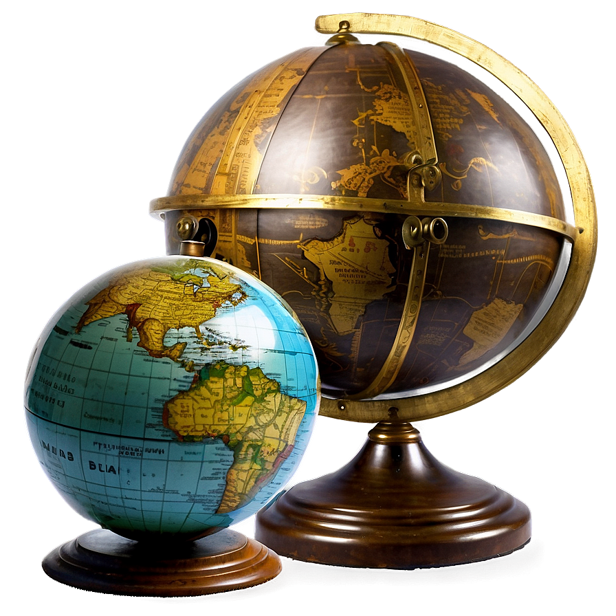 Antique Globe Picture Png Ckl PNG Image