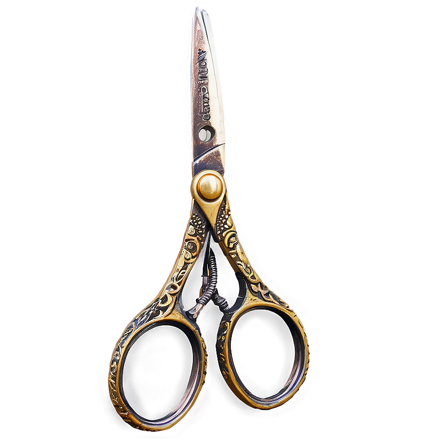 Antique Haircutting Scissors Png 46 PNG Image