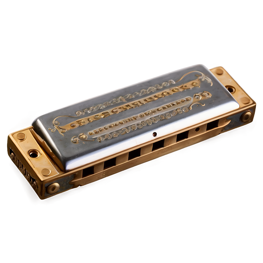 Antique Harmonica Png 06212024 PNG Image