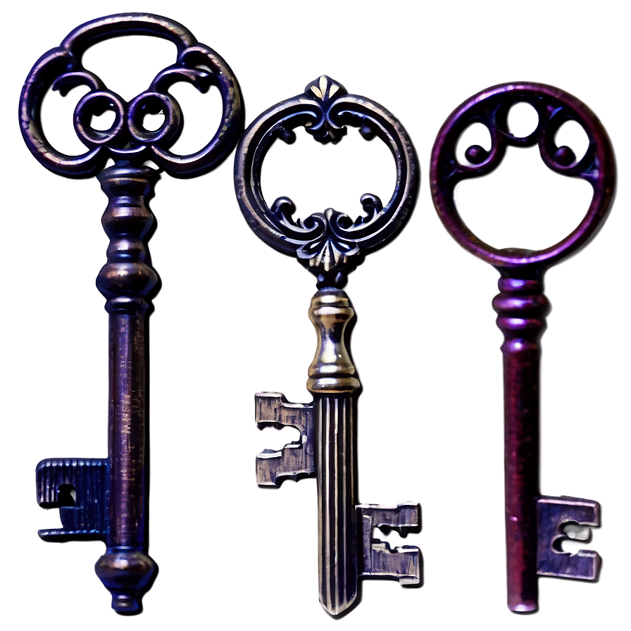 Antique Keys Png 05242024 PNG Image