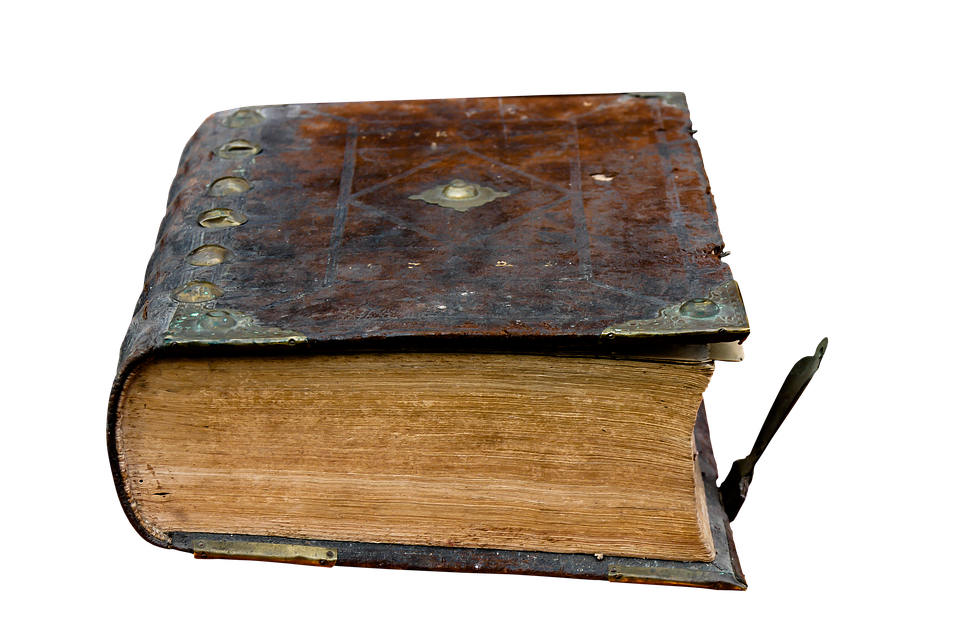 Antique Leather Bound Book PNG Image