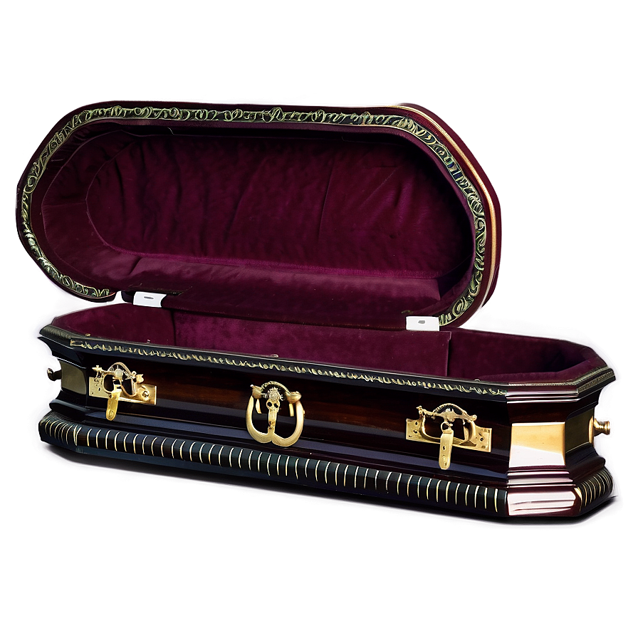 Antique Open Coffin Png Iuv95 PNG Image