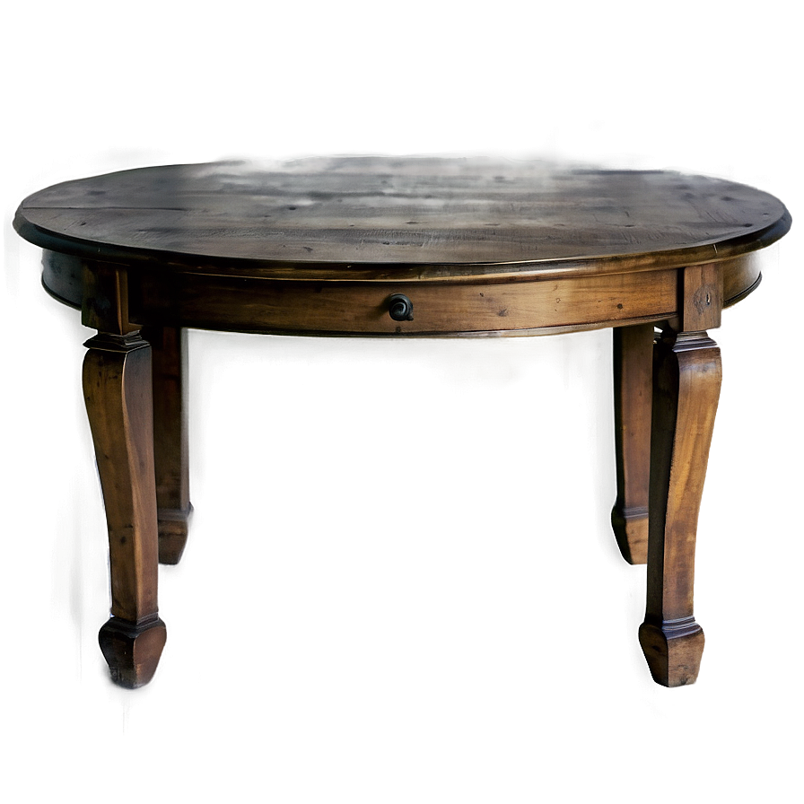 Antique Round Table Artwork Png 13 PNG Image