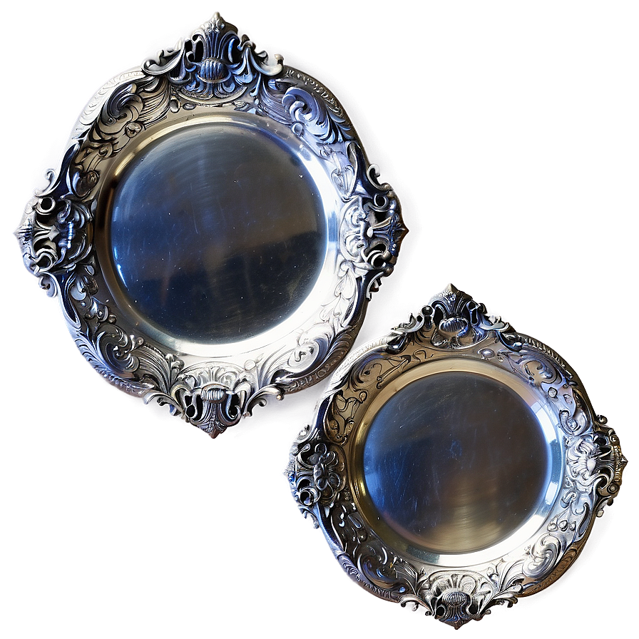 Antique Silver Serving Dishes Png 83 PNG Image