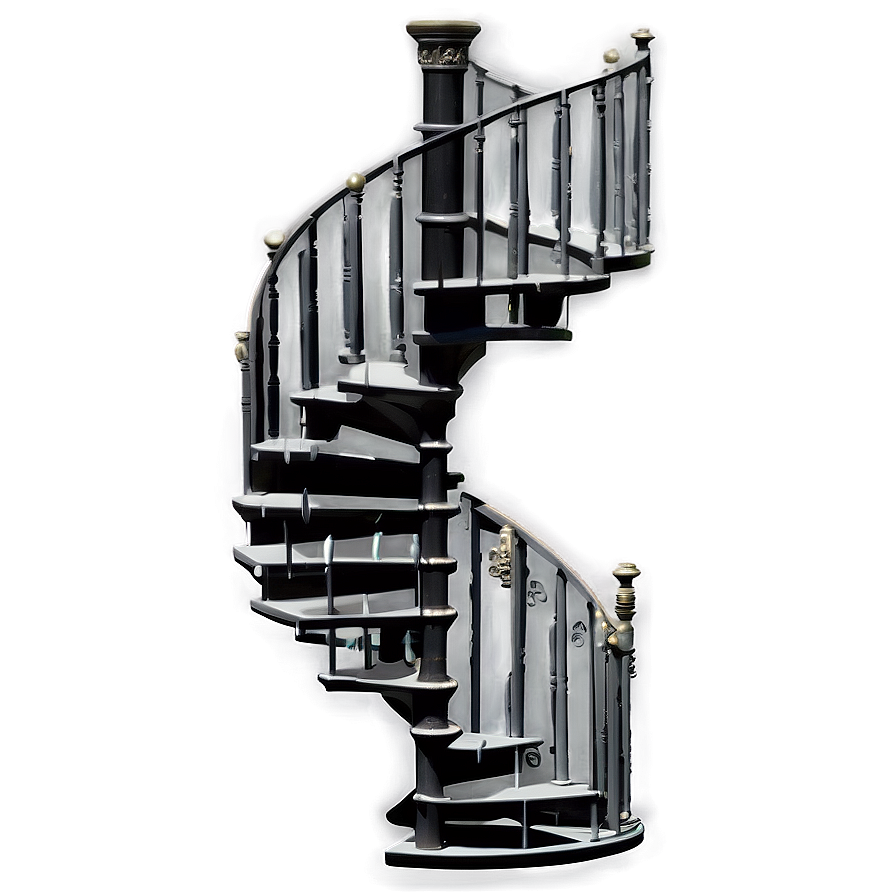 Antique Spiral Staircase Png Rat3 PNG Image