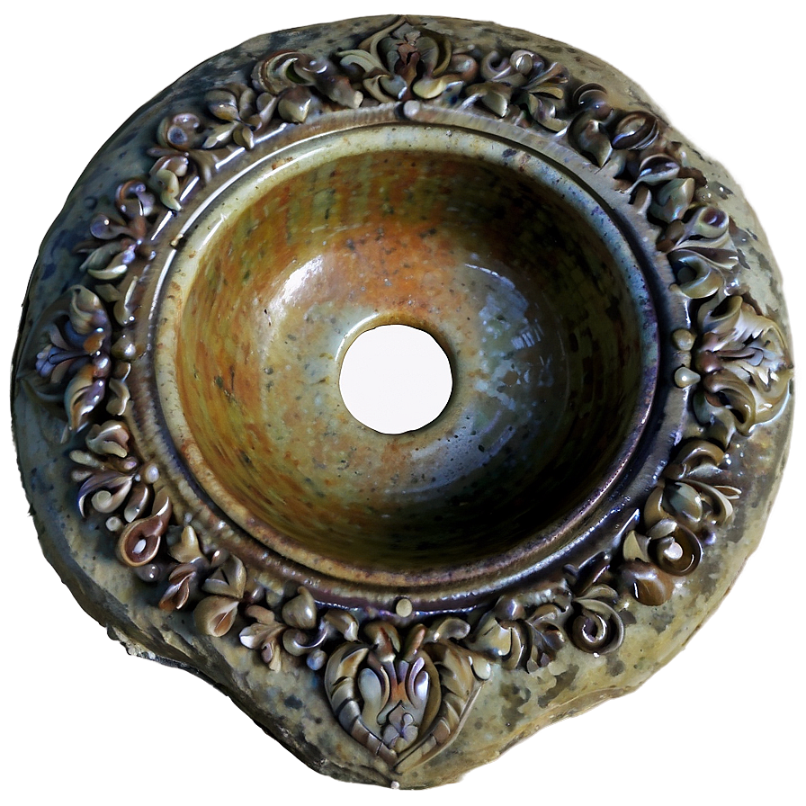 Antique Stone Sink Png Jmk76 PNG Image