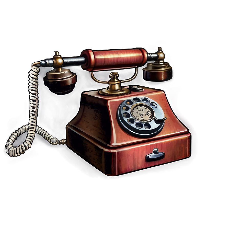 Antique Telephone Illustration Png Bff37 PNG Image