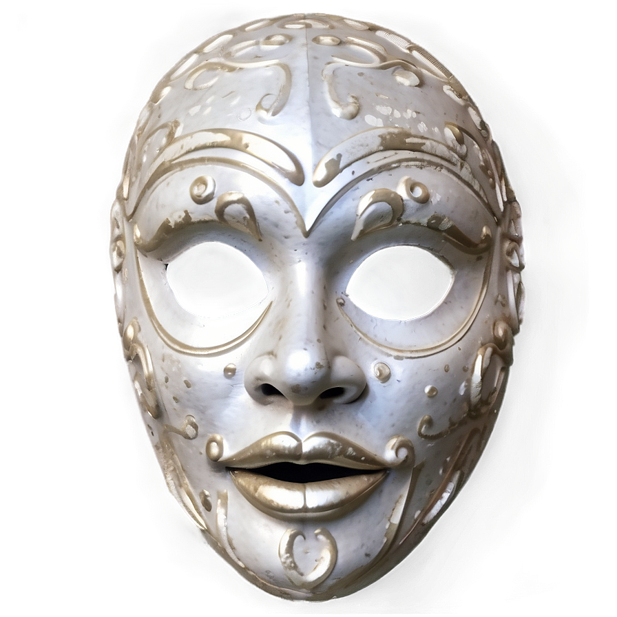 Antique White Mask Png 26 PNG Image