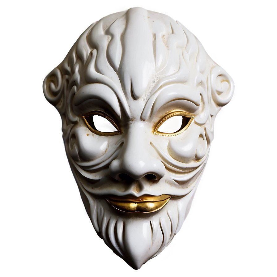 Antique White Mask Png Ocw79 PNG Image