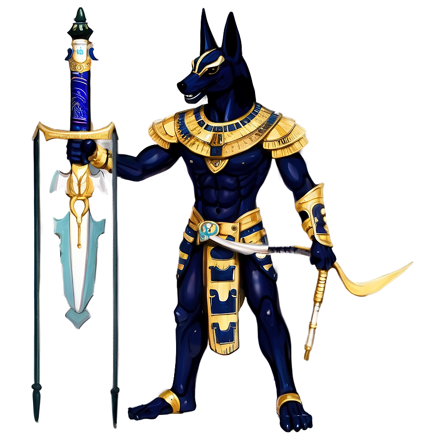 Anubis In Battle Armor Png Frr PNG Image