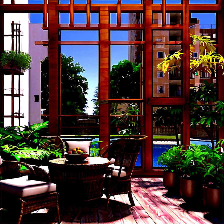 Apartment Garden Patio Png Ntu PNG Image