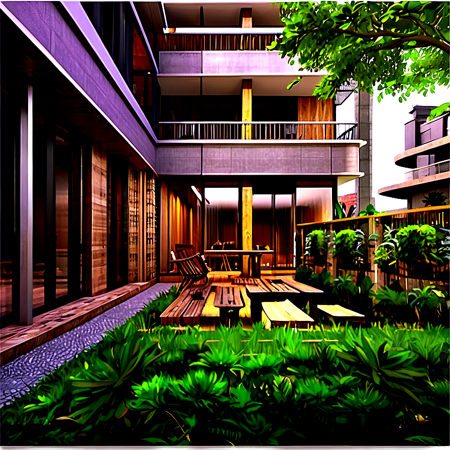 Apartment Garden Patio Png Tqr56 PNG Image