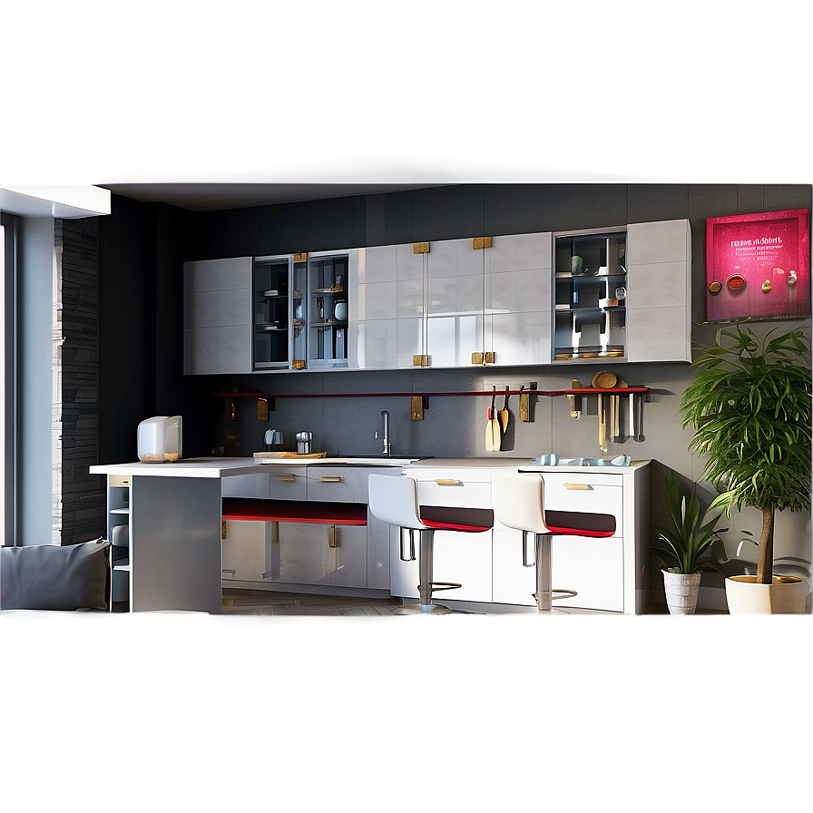 Apartment Kitchen Decor Png 05242024 PNG Image