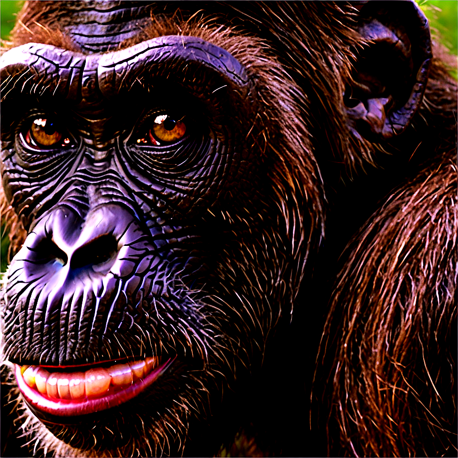 Ape Face Closeup Png Lxd30 PNG Image