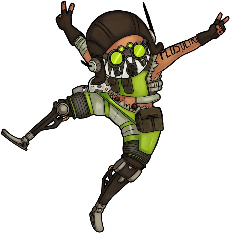 Apex Legends Octane Stylized Pose PNG Image