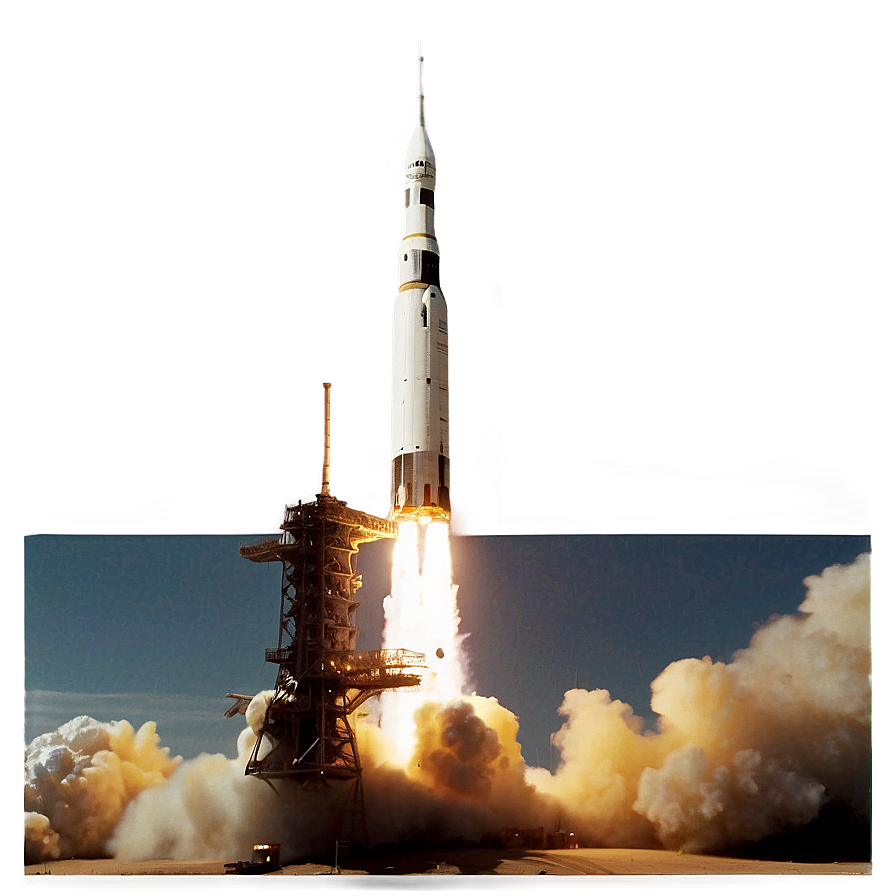 Apollo 11 Historic Launch Png Mot8 PNG Image