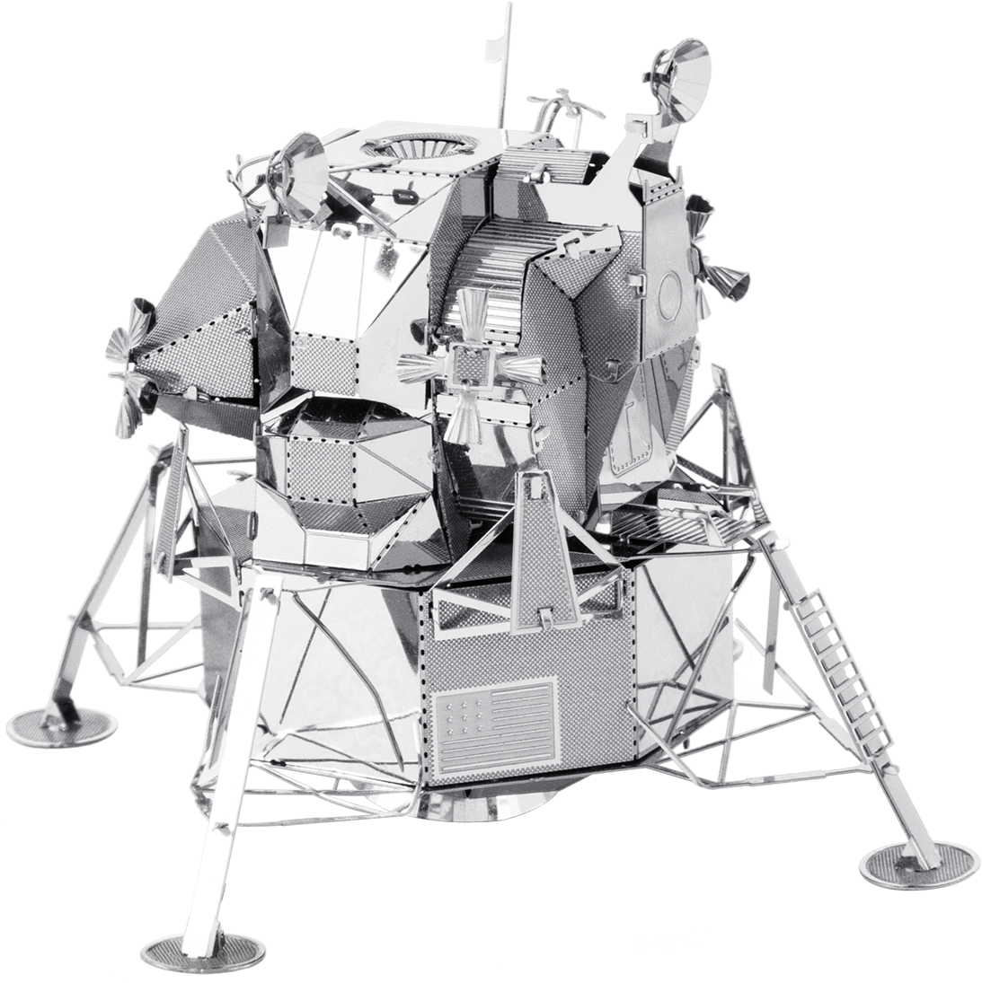 Apollo Lunar Module Blackand White PNG Image