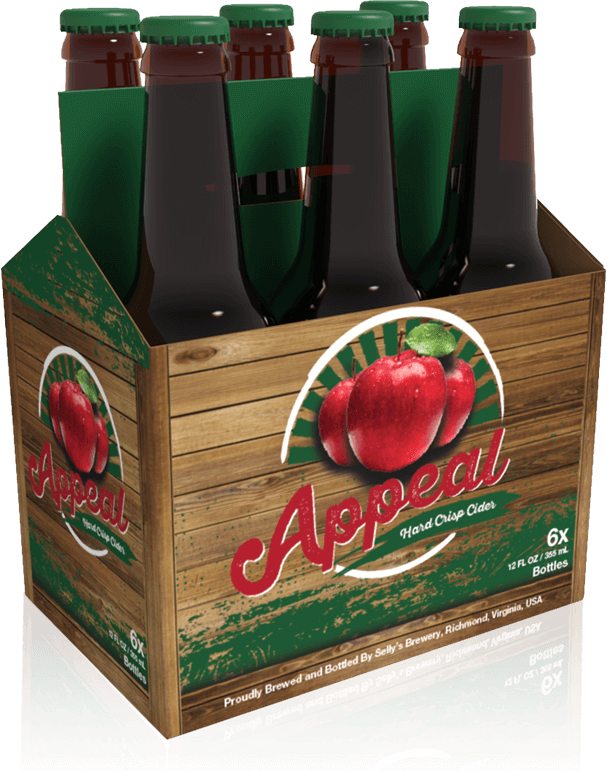 Appeal Cider Six Pack Bottles PNG Image