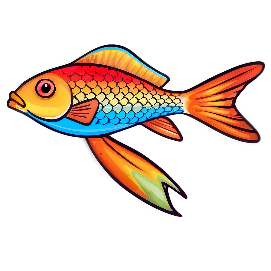 Appealing Fish Doodle Png Yqg7 PNG Image