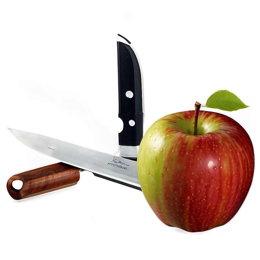 Apple And Knife Png Xer51 PNG Image