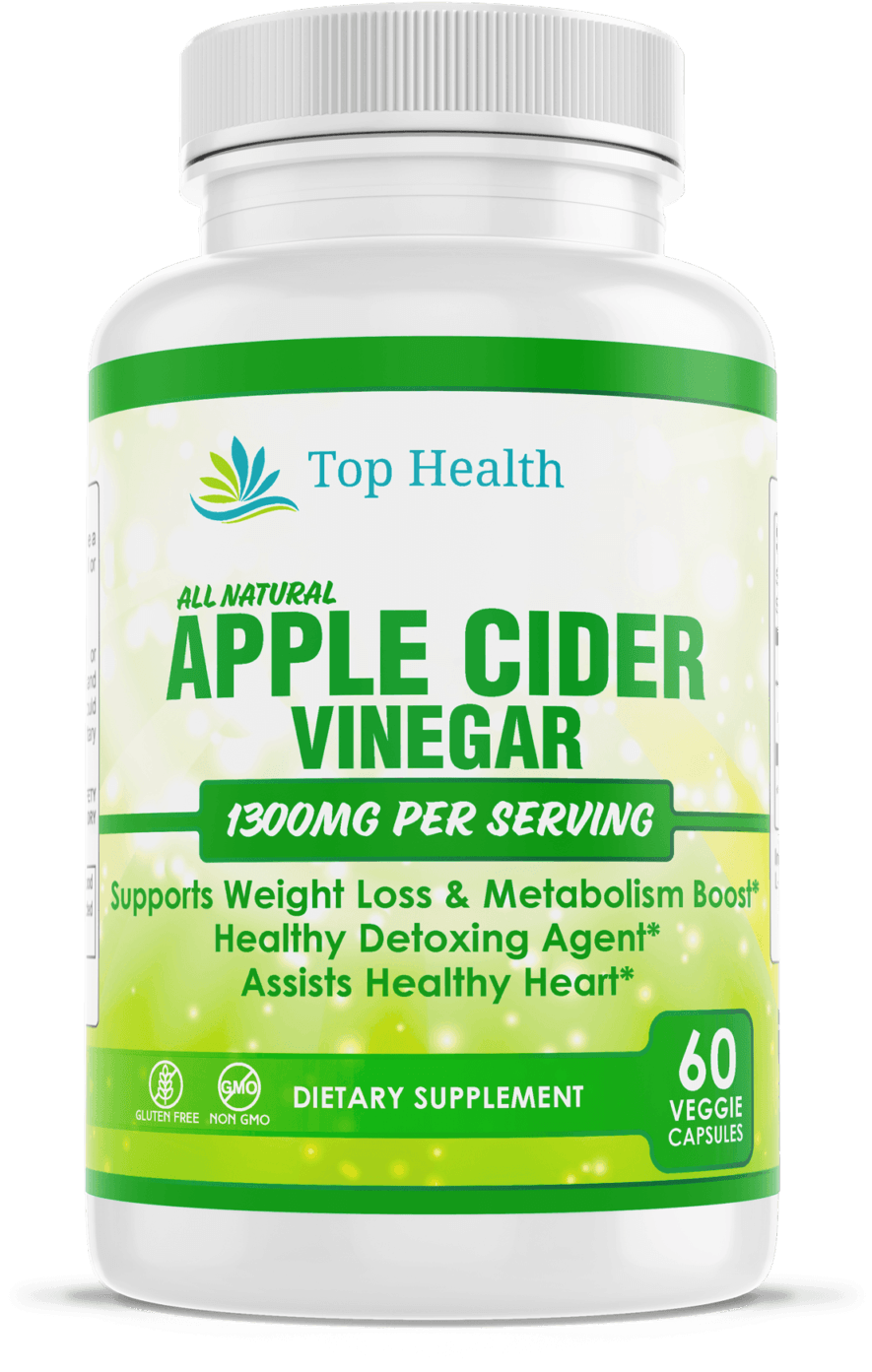 Apple Cider Vinegar Supplement Bottle PNG Image