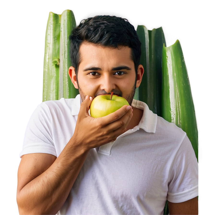 Apple In Mouth Png Dns PNG Image