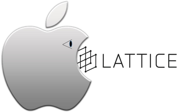 Apple Lattice Logo Design PNG Image