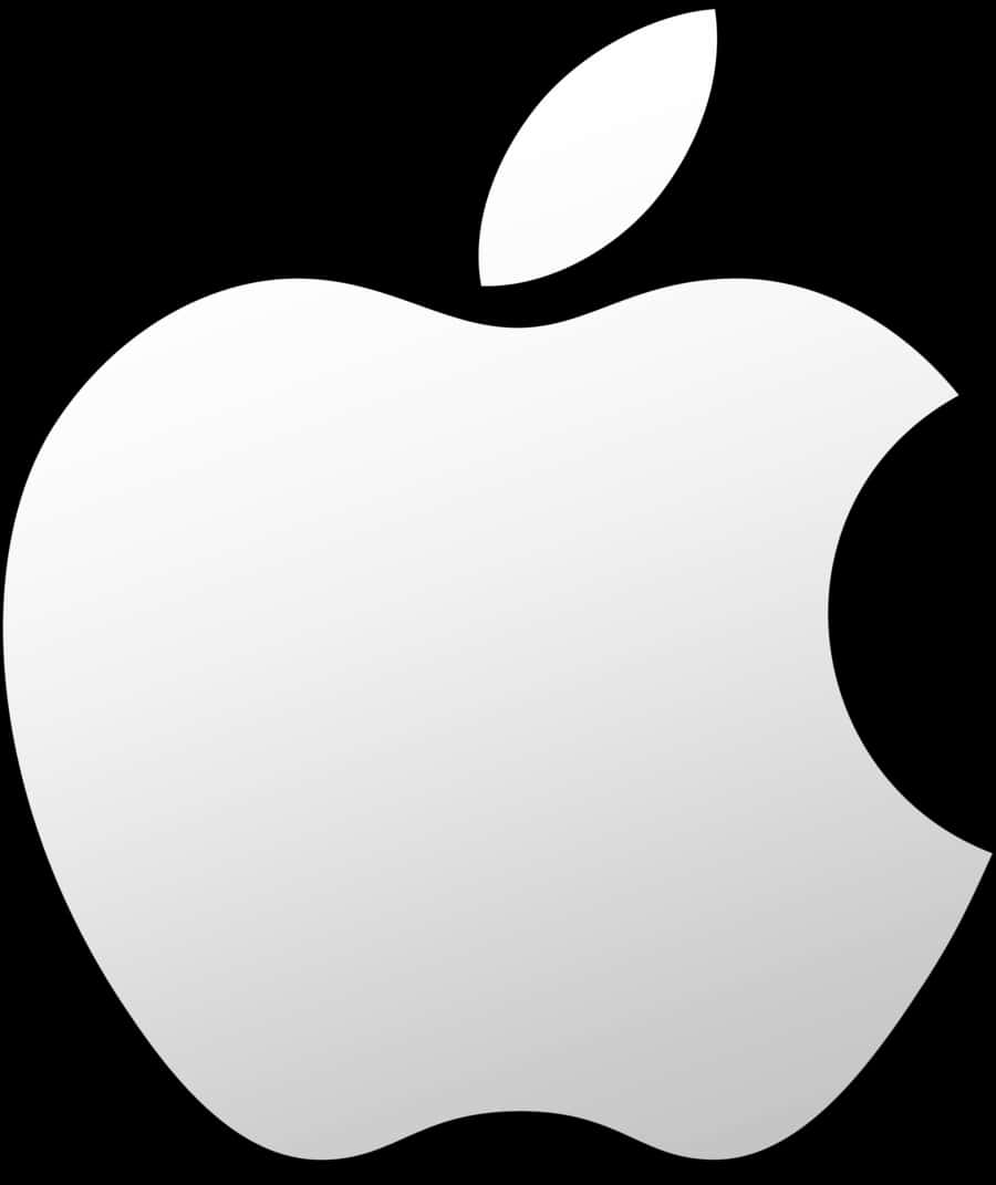 Apple Logo Blackand White PNG Image