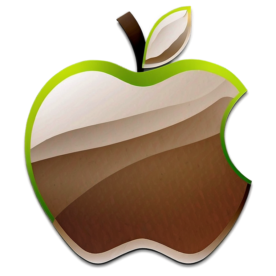 Apple Logo In Eco-friendly Style Png Vhq PNG Image