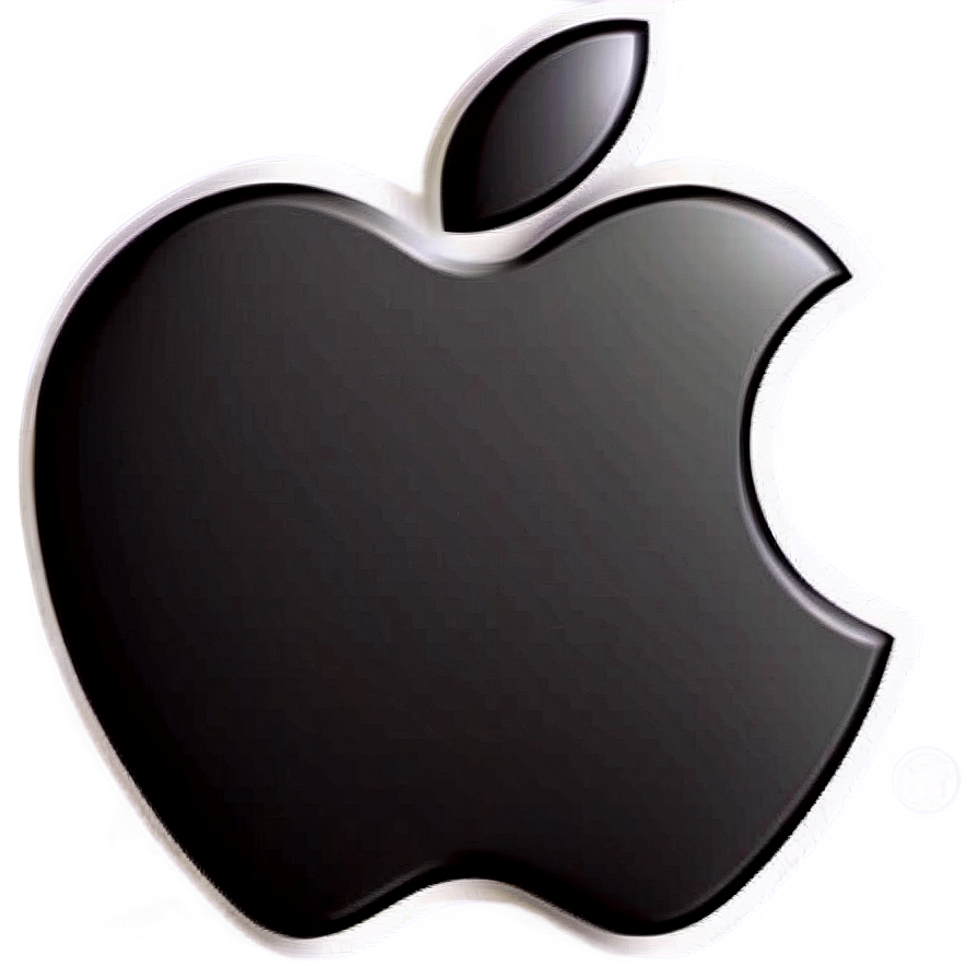 Apple Logo In Monochrome Png 70 PNG Image