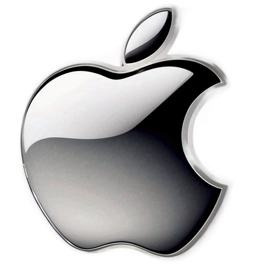 Apple Logo In Monochrome Png Vtv29 PNG Image