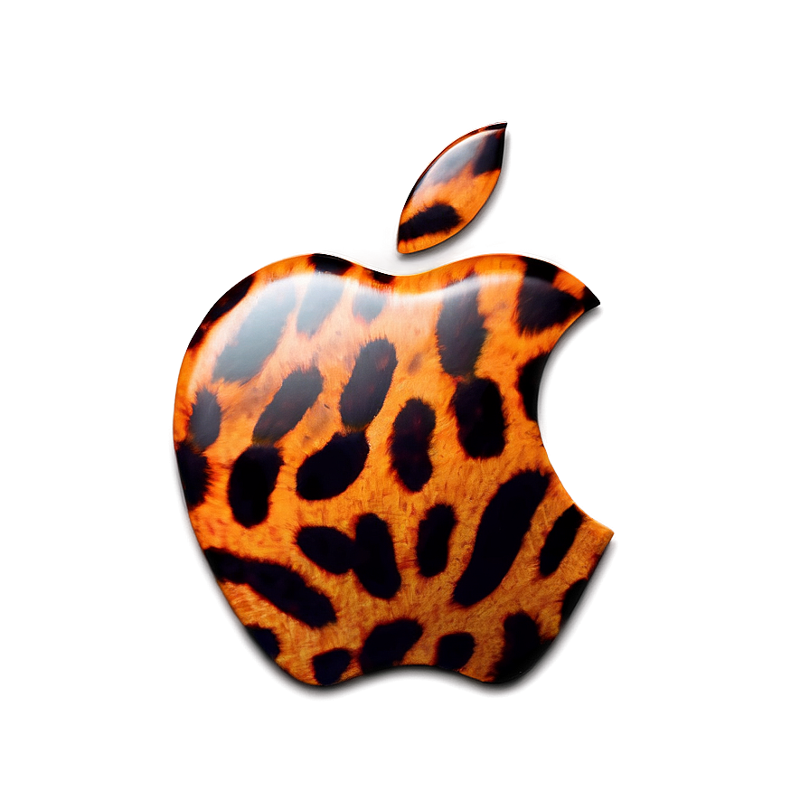 Apple Logo With Animal Print Png 05232024 PNG Image