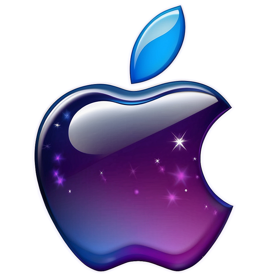 Apple Logo With Stars Png Khe36 PNG Image