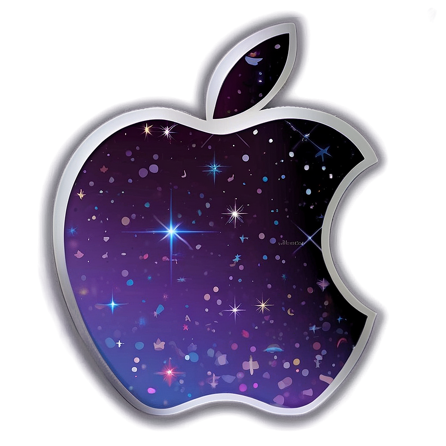 Apple Logo With Stars Png Ogm PNG Image