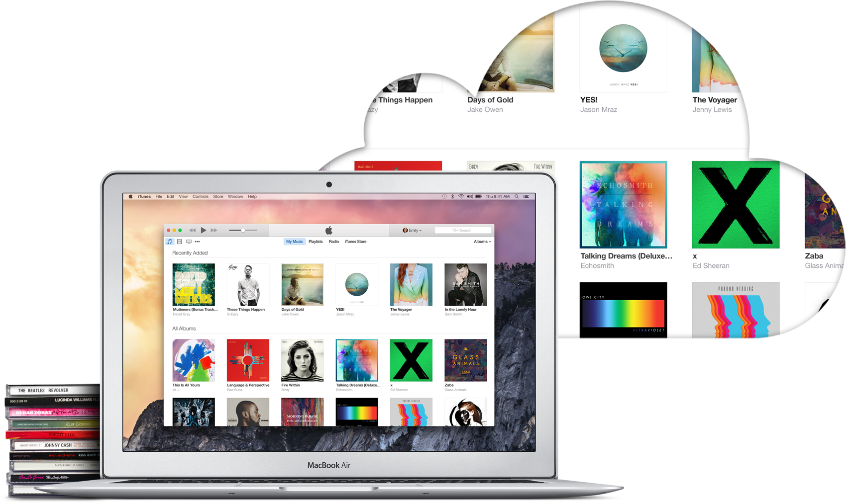 Apple Music Interface Mac Bookand C Ds PNG Image