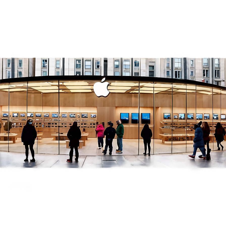 Apple Store Unique Structure Png Qen43 PNG Image